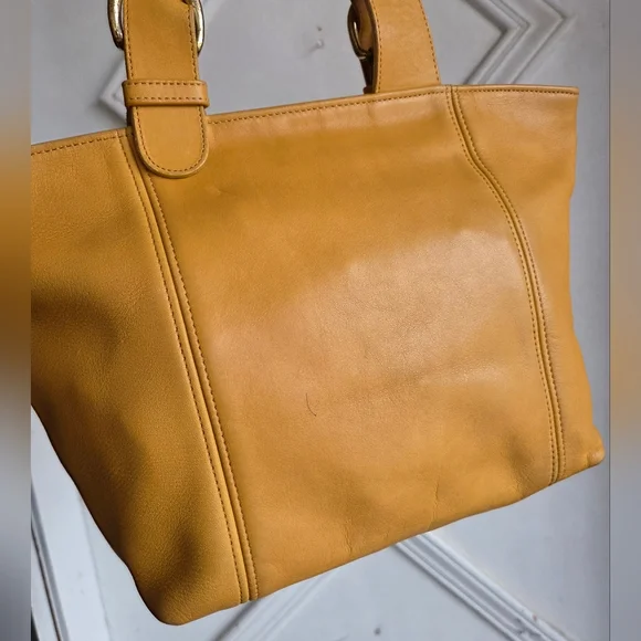 Vintage Coach Yellow Waverly Satchel 4133💛